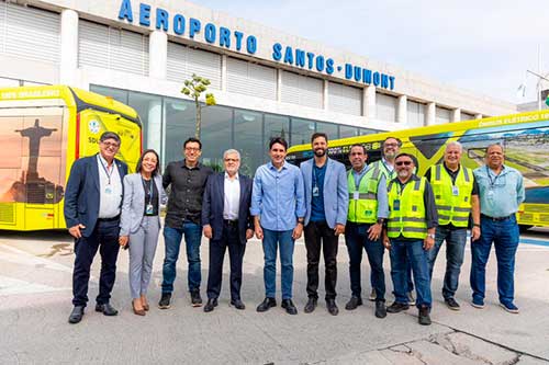 Santos Dumont amplia áreas de embarque remoto e inicia operação de ônibus elétricos com investimento de R$ 42,19 milhões