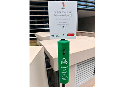 Complexo em Goiânia transforma bitucas de cigarro em papéis e renda é revertida para projetos sociais