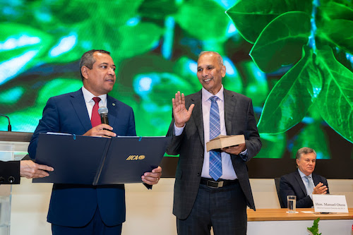 Muhammad Ibrahim assumiu como Diretor Geral do IICA com o compromisso de aprofundar a cooperação baseada na ciência para fortalecer o setor agropecuário nas Américas