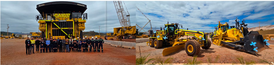 Komatsu conquista marco com operação de mais de 110 equipamentos no Sistema Minas-Rio da Anglo American