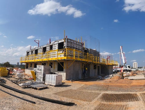 Sistema de parede de concreto amplia produtividade e eficiência nos canteiros de obras 
