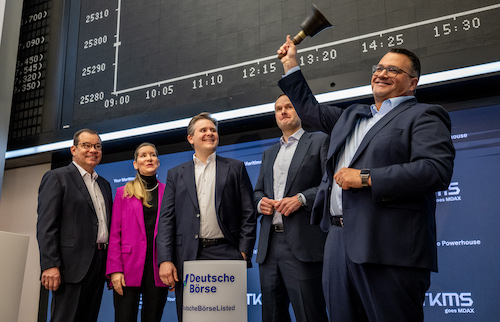 Entrada no MDAX: TKMS celebra oficialmente sua ascensão ao MDAX com o toque do sino no pregão da Bolsa de Frankfurt
