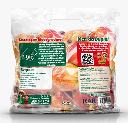 Rasip Agro é pioneira no segmento de hortifruti do Brasil ao comercializar produtos em embalagens biodegradáveis