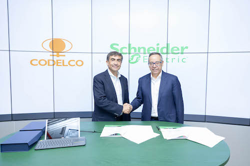 Codelco e Schneider Electric assinam acordo para impulsionar a digitalização e a eficiência energética na mineração