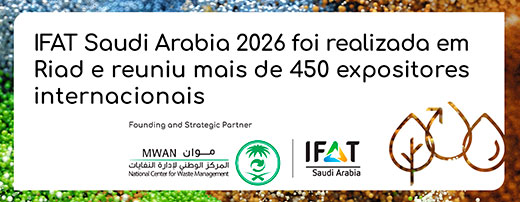 IFAT Saudi Arabia 2026 foi realizada em Riad e reuniu mais de 450 expositores internacionais