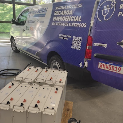  Inovação do Senai PR leva recarga emergencial a veículos elétricos durante a Operação Verão
