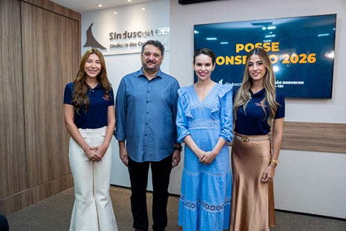 Solenidade prestigiada marca início de nova gestão e reforça protagonismo das jovens lideranças na construção civil