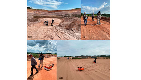 Técnica geofísica enxerga o subsolo sem cavar, mapeia depósito de areia em Leme e orienta exploração sustentável