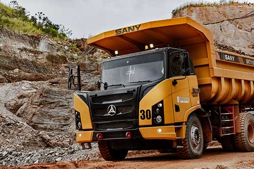 Transmissões Automáticas Allison Aumentam a Produtividade da frota de Caminhões SANY na Fomentas Mining Company