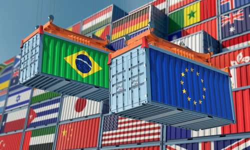  Acordo Mercosul-UE entra em vigor e mais de 80% das exportações brasileiras ao bloco europeu passam a ter tarifa zero