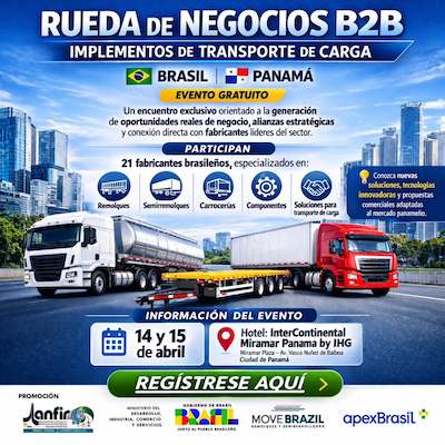 ANFIR e ApexBrasil promovem Rodada de Negócios no Panamá e República Dominicana