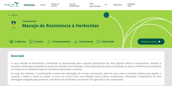 Manejo de Resistência no campo é tema de novo curso do CropLife Conecta