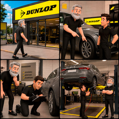 O segredo está no chão: cuidados com os pneus garantem mais segurança e economia no dia a dia A manutenção preventiva dos pneus faz toda a diferença na segurança, no consumo de combustível e na durabilidade do veículo Manter os pneus em boas condições é uma medida essencial para garantir segurança no trânsito, economia de combustível e melhor desempenho do veículo. Responsáveis por sustentar e sendo o único contato direto com o solo, os pneus exigem atenção constante, especialmente diante das condições variadas das vias brasileiras. Segundo Fabio Torres Klabacher, gerente de Vendas e Marketing, “o cuidado com os pneus é um dos pilares da segurança. É uma ação simples, mas que reduz riscos, melhora o desempenho do carro e traz economia real para o motorista”. Mais do que evitar imprevistos, cuidar dos pneus prolonga a vida útil, otimiza o consumo de combustível e contribui para uma condução mais estável e confortável. Entre as principais recomendações, destacam-se: Calibragem correta dos pneus Deve ser realizada ao menos uma vez por semana, sempre com os pneus frios e conforme as orientações do fabricante. A pressão inadequada pode causar desgaste irregular, comprometer a dirigibilidade e aumentar o consumo de combustível. Alinhamento da direção Fundamental para manter o veículo em trajetória correta, o alinhamento evita desgaste desigual dos pneus e melhora a estabilidade. Deve ser verificado especialmente após impactos em buracos ou guias. Balanceamento das rodas Contribui diretamente para o conforto ao dirigir. Vibrações no volante podem indicar a necessidade do serviço, que ajuda a distribuir o peso de forma uniforme e prevenir desgastes prematuros. Rodízio de pneus Recomendado periodicamente, o rodízio equilibra o desgaste entre os pneus dianteiros e traseiros, aumentando a durabilidade do conjunto. Verificação do estado de conservação A profundidade dos sulcos deve ser monitorada regularmente. Pneus desgastados comprometem a aderência, especialmente em pistas molhadas, aumentando o risco de aquaplanagem. Hábitos de direção A forma de condução impacta diretamente na vida útil dos pneus. Acelerações bruscas, freadas intensas e excesso de carga contribuem para o desgaste precoce. Inspeção visual frequente Cortes, bolhas ou objetos presos na borracha devem ser avaliados rapidamente para evitar problemas mais graves e garantir a segurança. Adotar esses cuidados básicos na rotina é uma maneira simples de evitar custos desnecessários e, principalmente, dirigir com mais tranquilidade. Afinal, quando o assunto é segurança, cada detalhe faz a diferença, e tudo começa no contato do carro com o solo. Abril de 2026 Sobre a Dunlop - Há mais de um século, John Boyd Dunlop revolucionou o transporte com a invenção do pneu, dando origem à marca Dunlop. Atualmente, como parte do grupo Sumitomo Rubber Industries, a Dunlop figura entre os seis maiores fabricantes de pneus do mundo (ranking “Leading tyre manufacturers” de 2024). Sua sede mundial no Japão abriga um moderno centro de P&D e três campos de prova. Há mais de um século, John Boyd Dunlop revolucionou o transporte com a invenção do pneu, dando origem à marca Dunlop. Atualmente, como parte do grupo Sumitomo Rubber Industries, a Dunlop figura entre os seis maiores fabricantes de pneus do mundo (ranking “Leading tyre manufacturers” de 2024). Sua sede mundial no Japão abriga um moderno centro de P&D e três campos de prova. No Brasil, a fábrica da Dunlop em Fazenda Rio Grande (PR) é a mais moderna do país, adaptando a tecnologia às necessidades dos brasileiros. Inaugurada em outubro de 2013, a unidade recebeu um investimento total recebeu um investimento total de R$ 2,45 bilhões, impulsionado por 3 ciclos de expansão de capacidade produtiva. O aporte mais recente, superior a R$ 1 bilhão, foi anunciado em 2021 e concluído no final de 2024, reforçando o compromisso com o desenvolvimento local. Única fábrica no país a produzir pneus com a exclusiva tecnologia TAIYO (Sun) System – processo sem emendas que garante maior precisão e segurança – e também fabrica os pneus Falken e Sumitomo. A Dunlop comercializa pneus para carros de passeio, vans, SUVs, pick-ups, caminhões, ônibus e motocicletas. O slogan 'Quem Tem, Anda Bem' traduz a promessa da marca de uma experiência de direção segura, tranquila e de alta performance Para mais informações, visite e acompanhe a Dunlop e a Falken nas redes sociais Dunlop Brasil: www.dunloppneus.com.br, Ícone do site instagram.com/dunloppneusbrasil/, Ícone do site facebook.com/dunlopbrasil. Falken Brasil: Ícone do site instagram.com/ falkenbrasil/, Ícone do site facebook.com/falken.brasil/. 