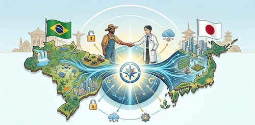  Brasil e Japão apresentam plataforma que integra dados agrícolas e propõem consórcio para proteger informações