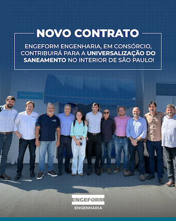  Engeform Engenharia assina contrato com a Sabesp para ampliação dos sistemas de água e esgoto em dez municípios do interior paulista