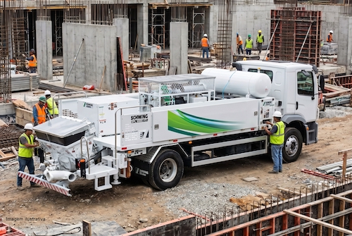 Schwing Stetter apresenta a versátil autobomba SPL2000 para bombeamento de concreto