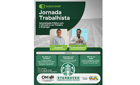 Expocacer promove Jornada Trabalhista sobre legislação para contratação na colheita