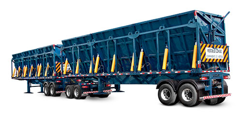 Sergomel apresenta ao mercado novo Rodotrem Multicargas Autodescarregável