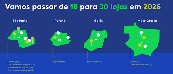 Dona da maior rede de lojas multimarcas de Linha Amarela, Armac terá mais de 30 unidades em 2026