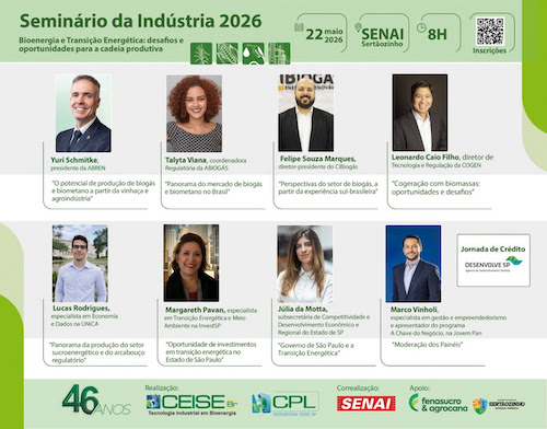 Seminário da Indústria CEISE Br e CPL Bioenergia 2026 