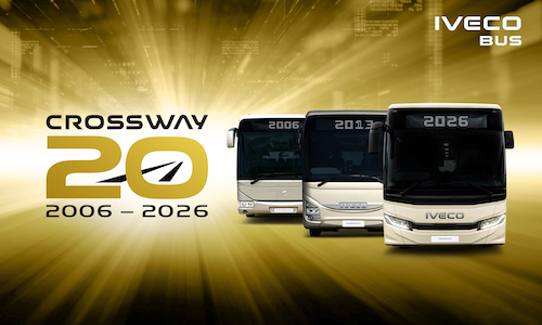 ICÔNICO, IVECO BUS CROSSWAY COMPLETA 20 ANOS - DUAS DÉCADAS A SERVIÇO DA MOBILIDADE DE PASSAGEIROS