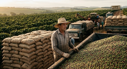  Safra recorde de café no Brasil acende alerta: fartura na colheita, incerteza no bolso do produtor