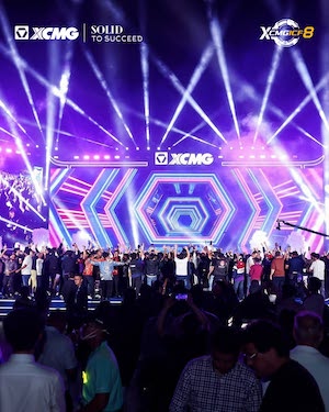 XCMG reuniu mais de 2,5 mil clientes globais em evento internacional focado em inovação verde e inteligência artificial