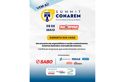 CONAREM promove Summit gratuito durante a AUTOPAR 2026 para atualização técnica e estratégica dos profissionais de retíficas de motores