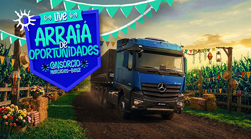 Consórcio Mercedes-Benz transmite live temática de festa junina