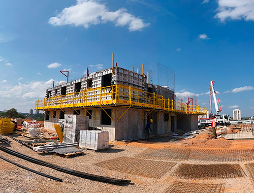 Sistema de parede de concreto amplia produtividade e eficiência nos canteiros de obras 