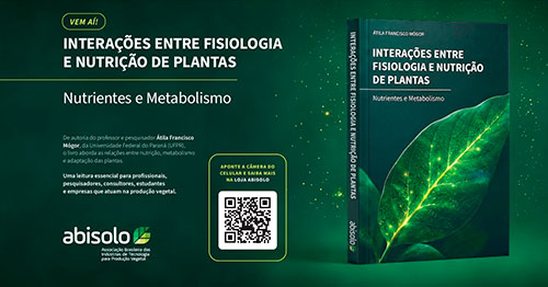 Abisolo lança obra científica sobre fisiologia e nutrição de plantas e anuncia inovações na plataforma Conexão Ciência durante a Hortitec 2026