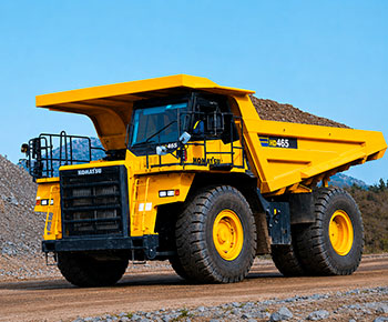 Komatsu HD465-7 eleva produtividade e eficiência nas operações de mineração