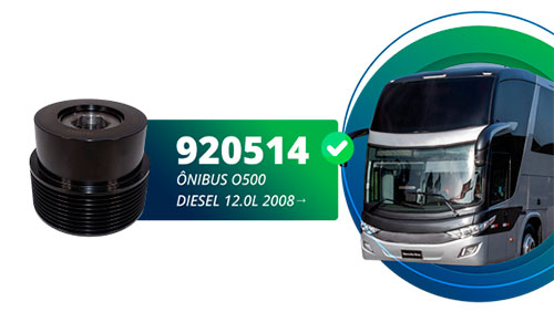 Dica Técnica Litens: prática inadequada na instalação da polia do alternador OAD™ compromete desempenho de ônibus Mercedes-Benz O500