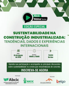 Sustentabilidade será tema do 3º Abcic Webinar Series, com participação de especialista internacional