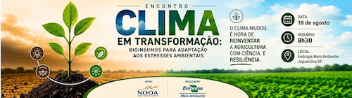  Encontro debate bioinsumos e adaptação da agricultura às mudanças climáticas