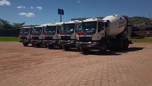 Concreteira Geomix amplia frota com os primeiros Volvo VMX Max 360cv betoneira com retarder do Brasil