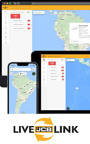  JCB LiveLink detecta aumento de 43% na produtividade das máquinas conectadas em todo o Brasil