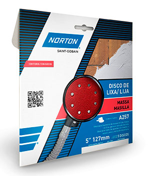 Norton amplia linha A257 com novos discos de lixa para a construção civil