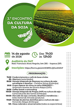 CATI promove 3º Encontro da Cultura da Soja em Itapeva e região