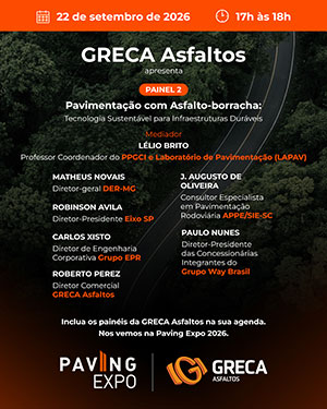 GRECA reúne grandes nomes da infraestrutura rodoviária em painel na Paving Expo
