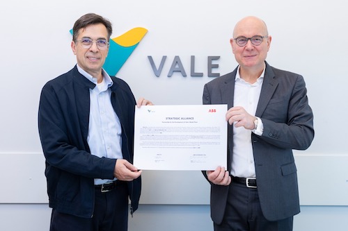 Vale e ABB firmam aliança para acelerar a transformação digital na mineração de ferro no Brasil