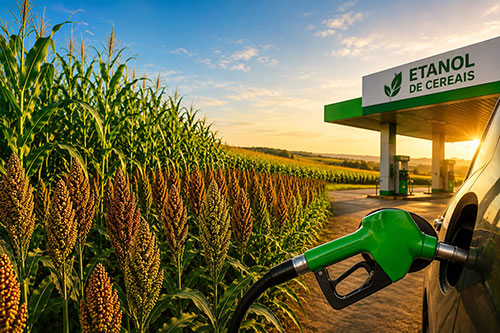 Expansão do etanol de cereais abre novas fronteiras para milho e sorgo no Brasil